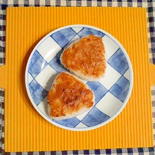 酒粕味噌の焼きおにぎり♪